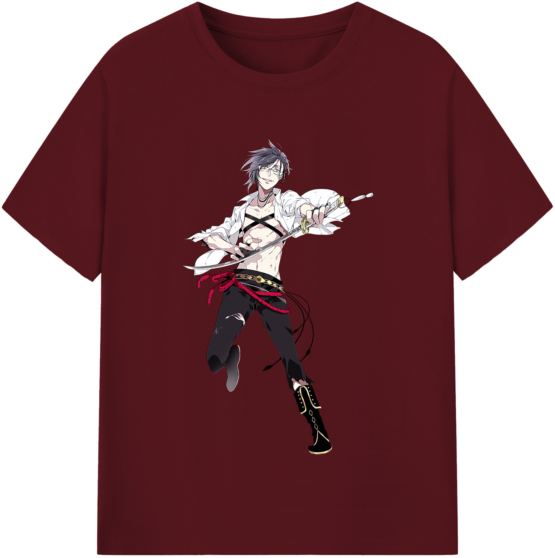 （画像用） 刀剣乱舞 Touken Ranbu 綿100％半袖Tシャツ（フロントプリント）